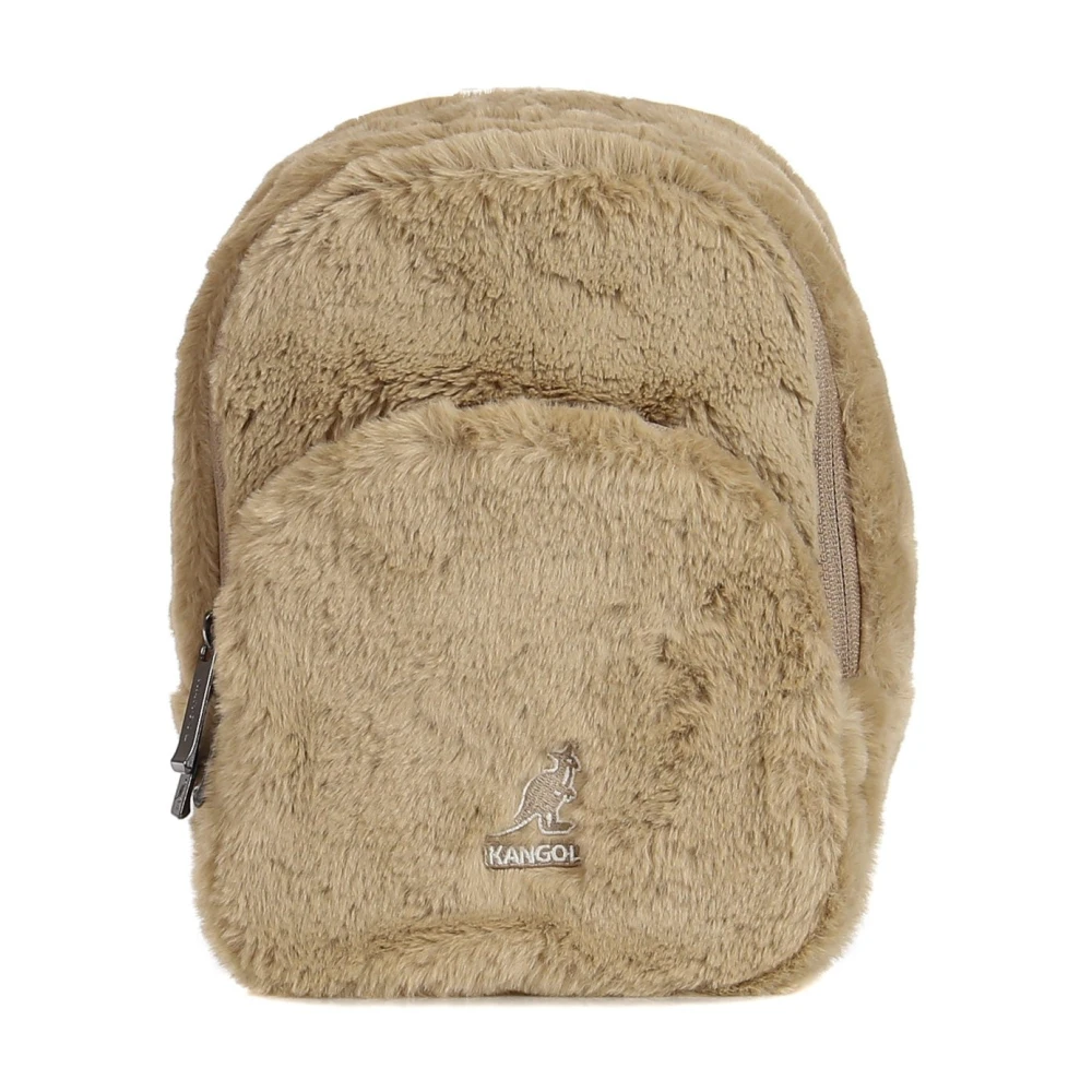 Kangol Stijlvolle Beige Rugzak voor Mannen Beige Heren
