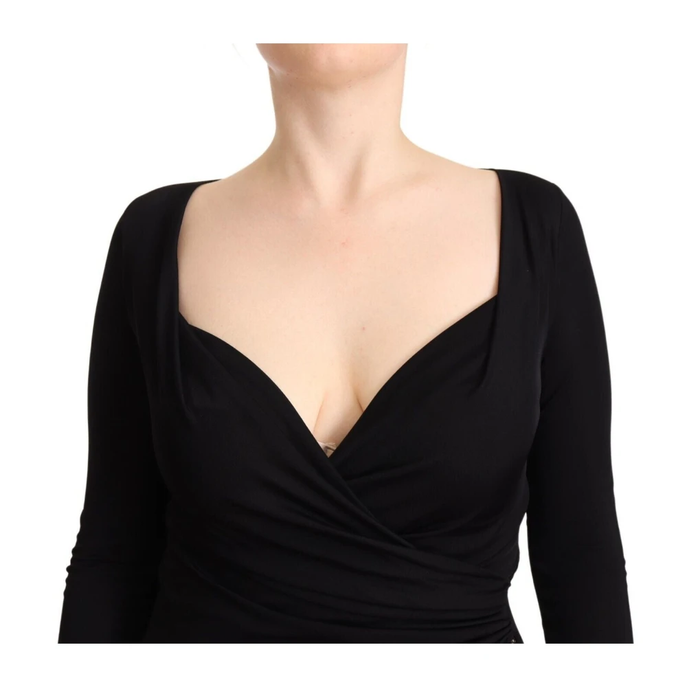 Gianfranco Ferré Chic Sweetheart Zwart Jurk Elegant Black Dames