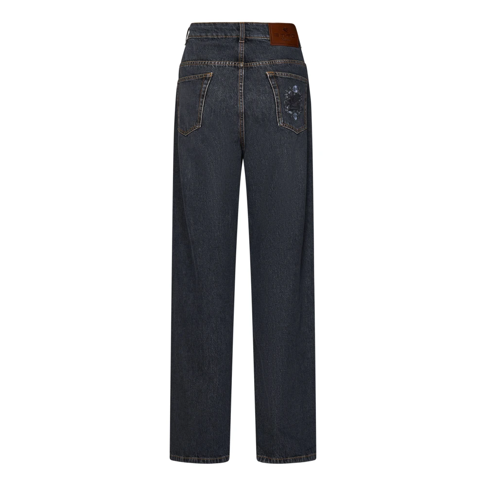 ETRO Straight Jeans Gray Dames
