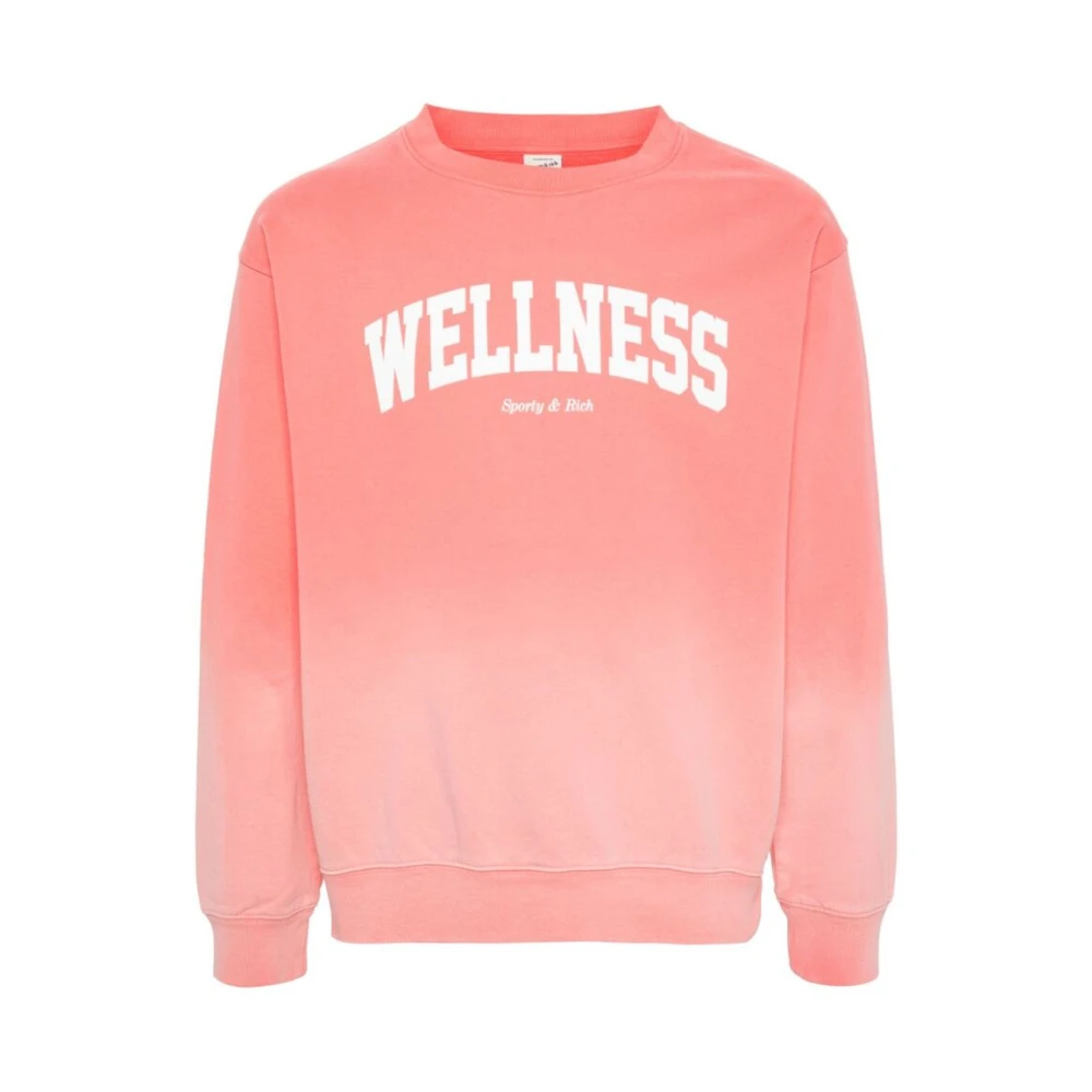 Sporty & Rich Koraalroze Crew Neck Sweater Pink Dames