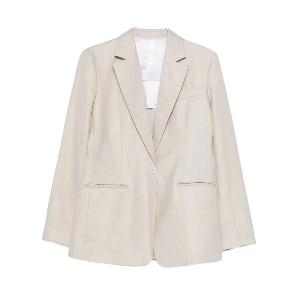 Pt Torino Women's Beige Blazers, L, Lidia Blazer