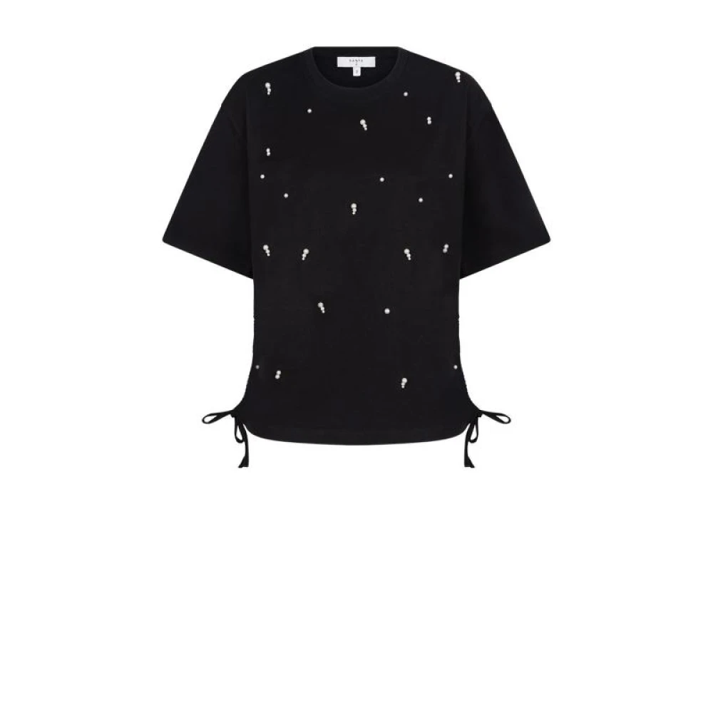 Dante 6 Parelversierd T-shirt Black Dames