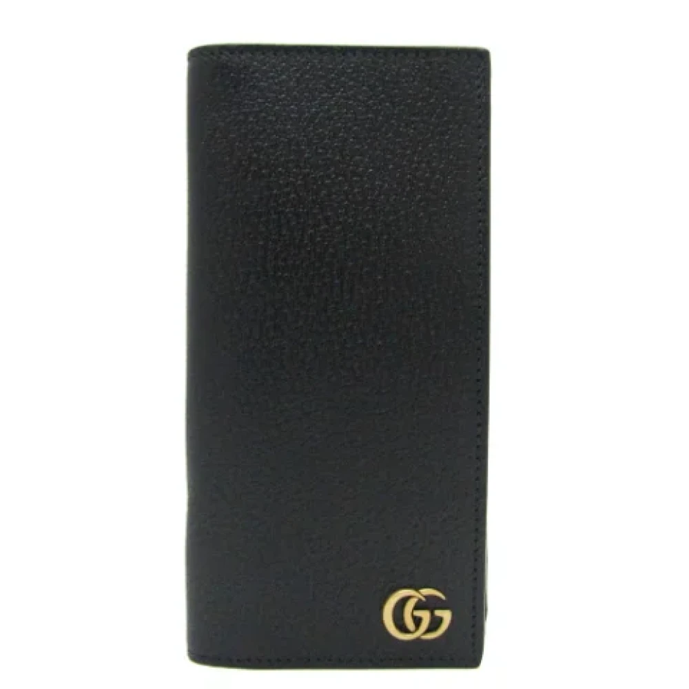 Gucci Vintage Pre-owned Leather wallets Black Unisex