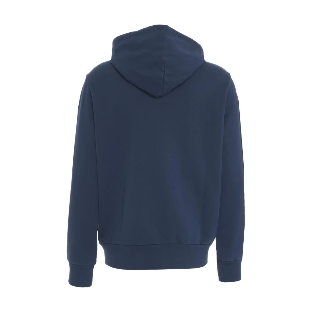 Polo Ralph Lauren Blauwe Zip Hoodie Casual Stijl Ss25 Blue Heren