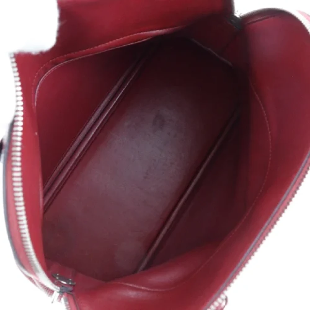 Hermès Vintage Pre-owned Leather handbags Red Dames