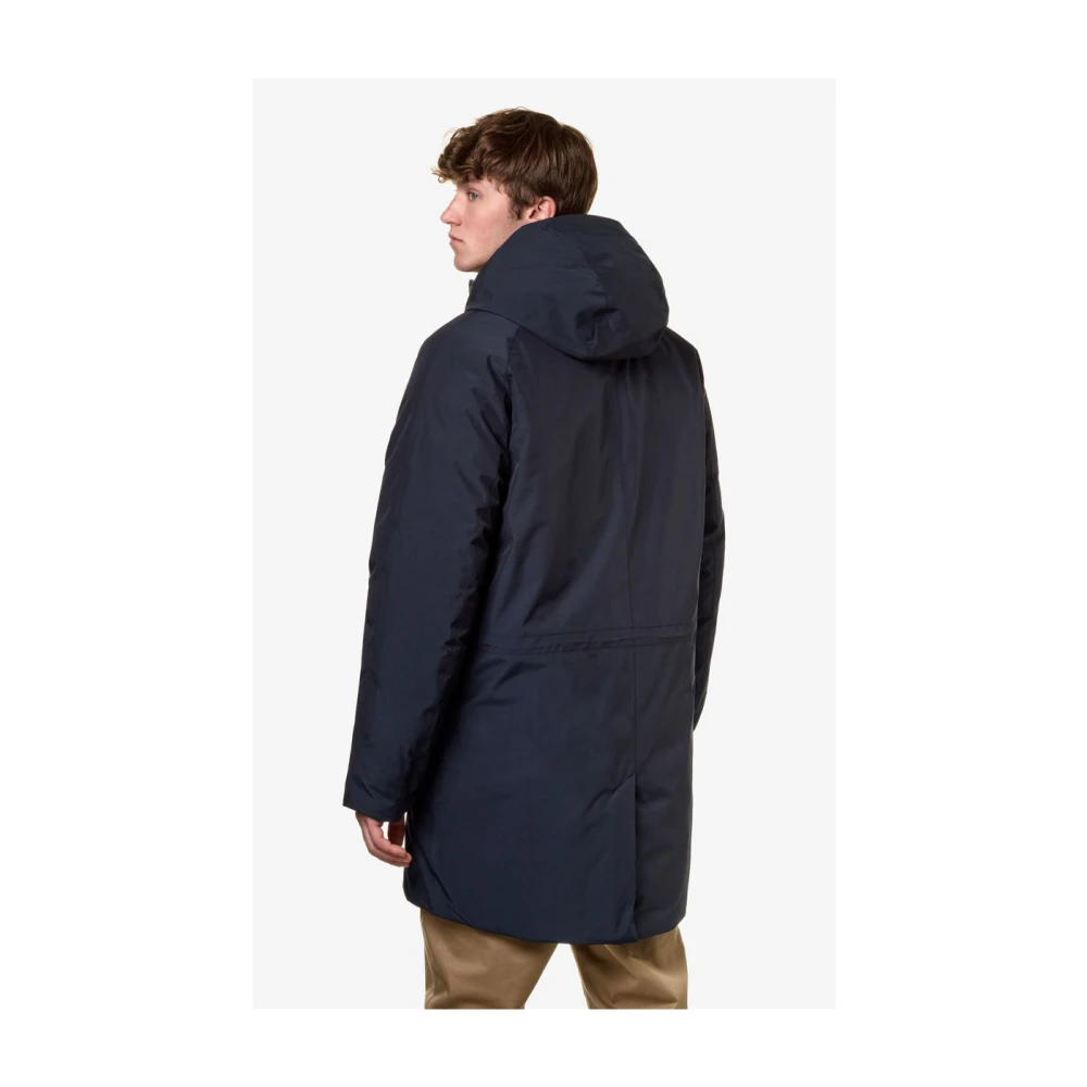K-way Warme blauwe parka Jeremy model Blue Heren