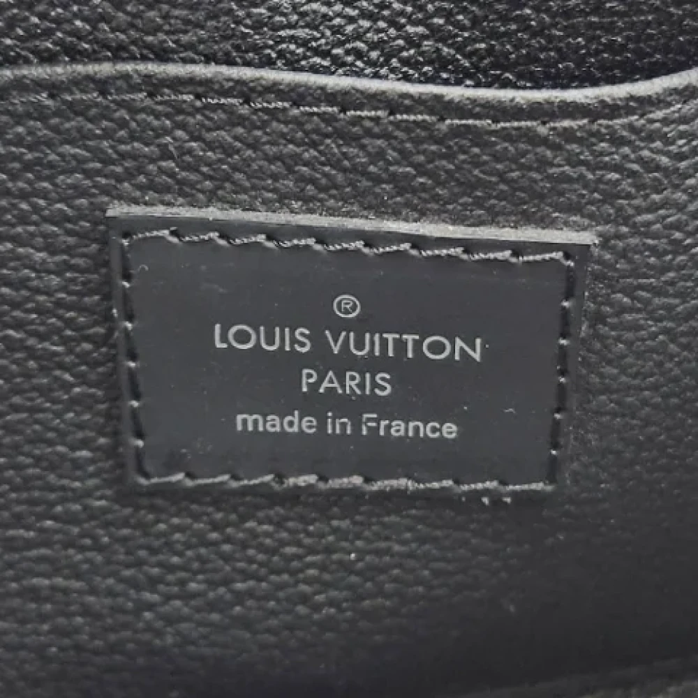 Louis Vuitton Vintage Pre-owned Leather pouches Black Dames