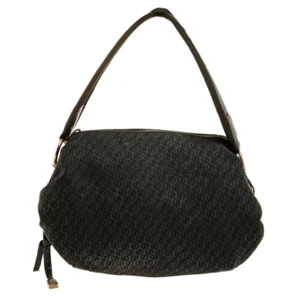Armani Pre-owned Canvas handbags Black Dames