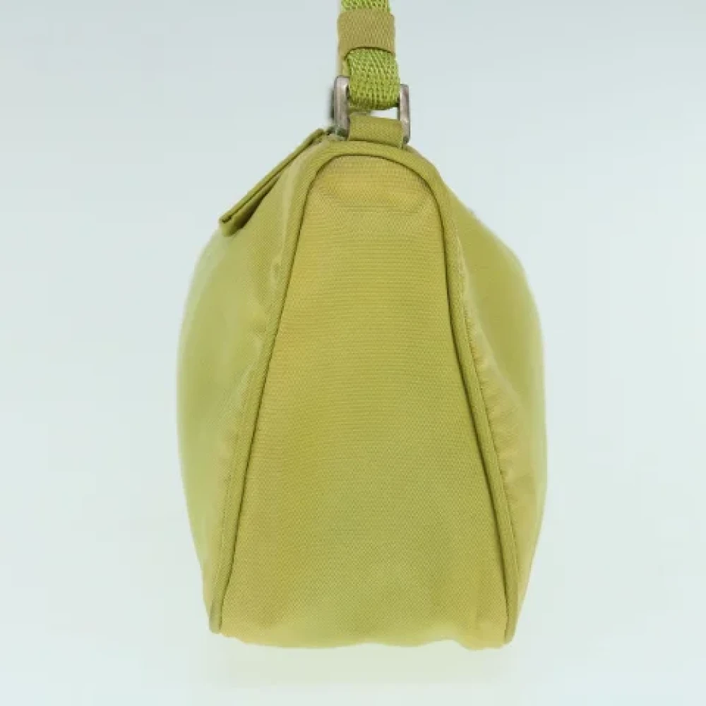 Prada Vintage Pre-owned Nylon pouches Yellow Dames