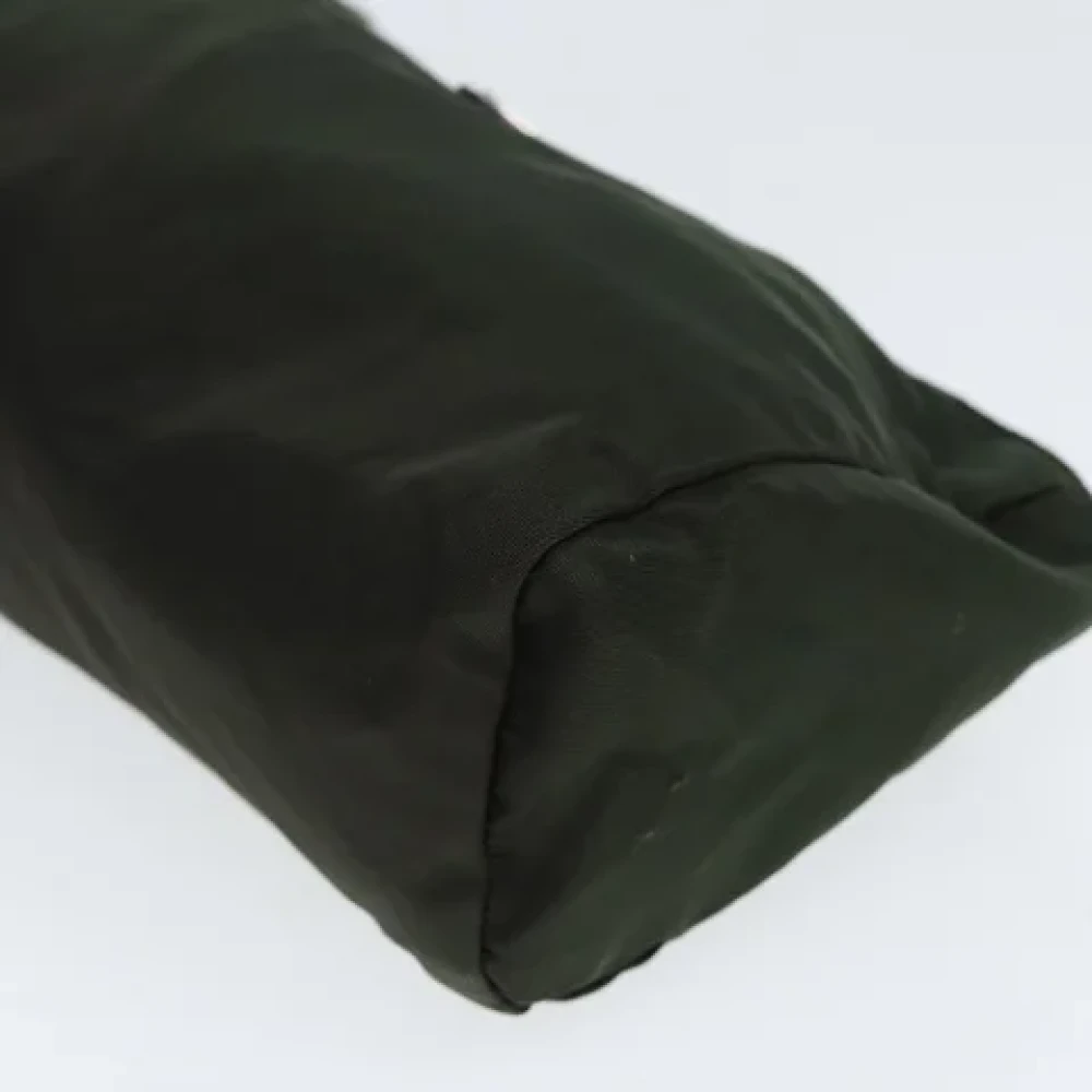 Prada Vintage Pre-owned Fabric clutches Green Dames