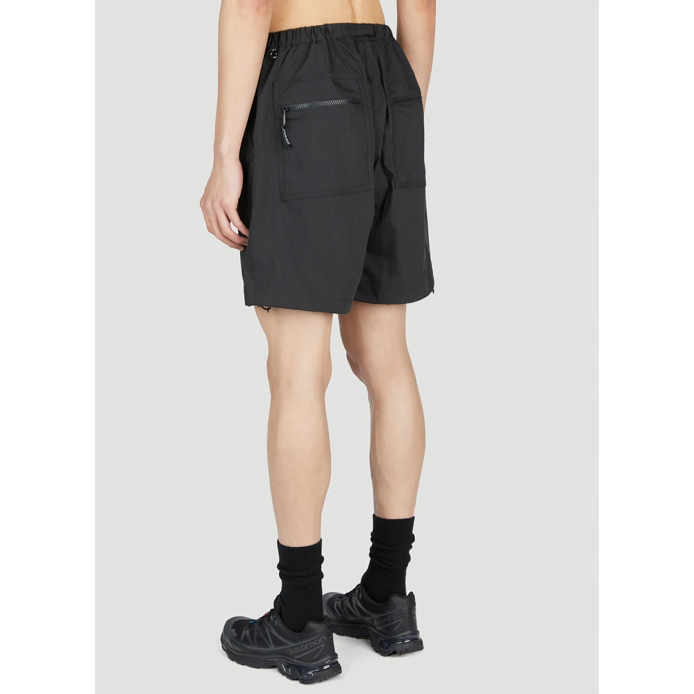 Gramicci Technische Shell Shorts met Gesp Riem Black Heren