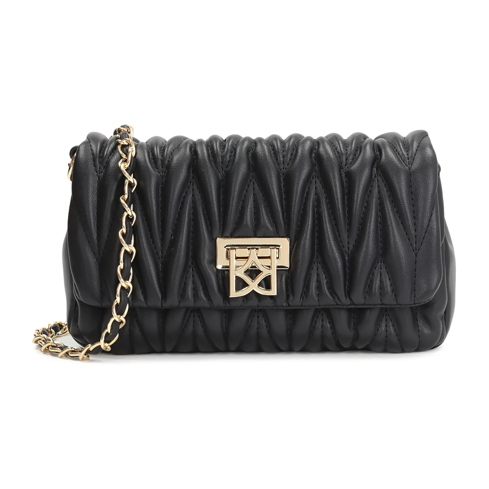 Kazar Grote gevoerde tas aan een riem met een ketting Black Dames