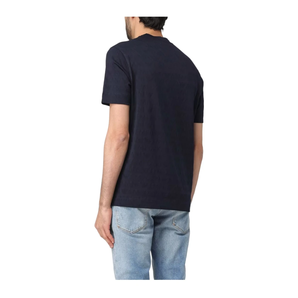 Emporio Armani Korte Mouw T-shirt Blue Heren
