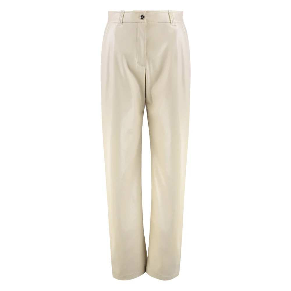 Pinko Women's Beige Straight Trousers, Xs, Balloon Trousers