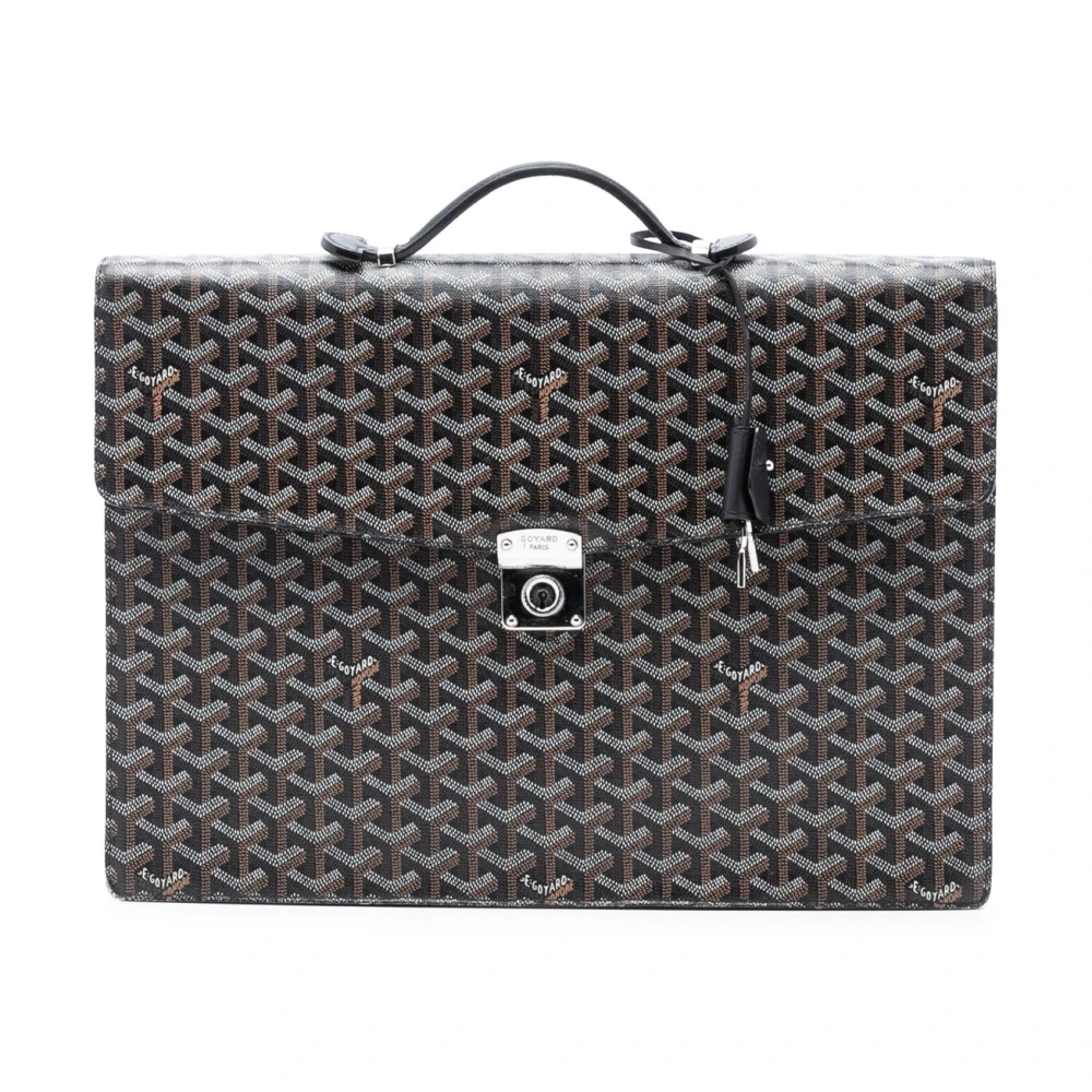 Goyard Vintage Women's Black Pre-Owned Structured Document Holder