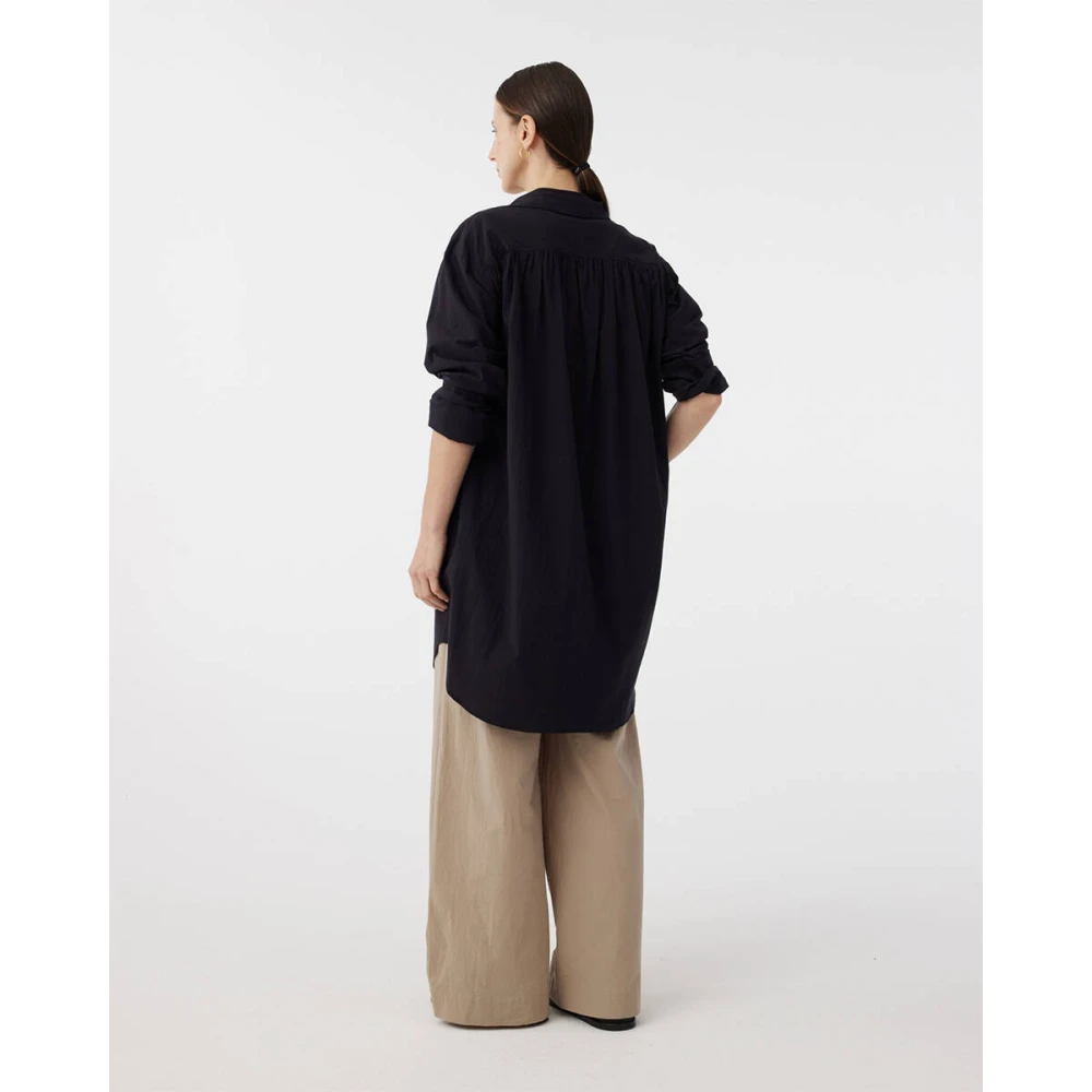 Knit-ted Poppy Korte Mouw Blouse Black Dames