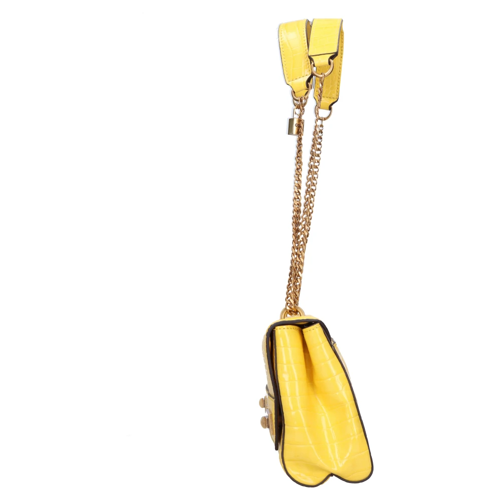 Guess Schoudertas van Kunstleer Yellow Dames
