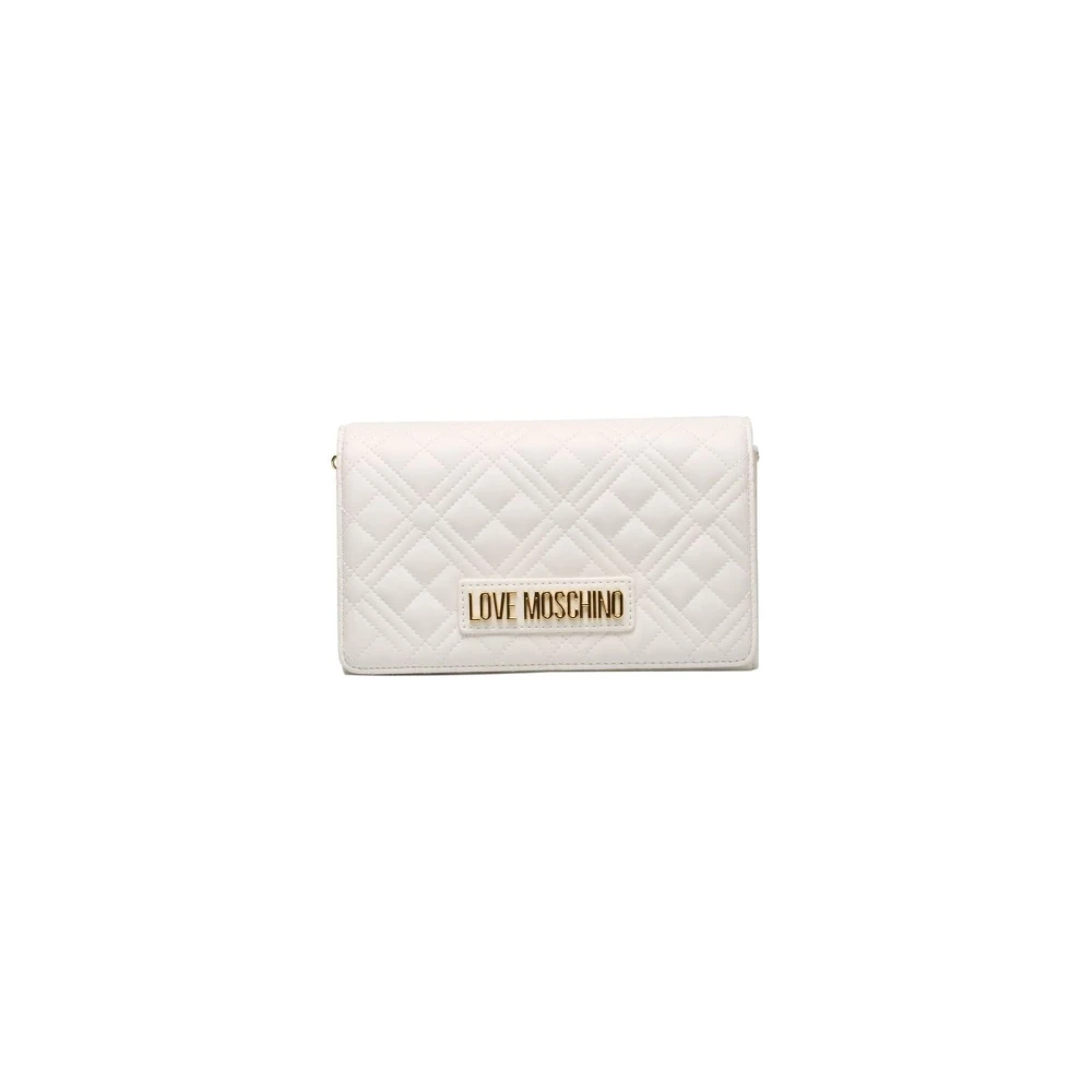 Love Moschino Crossbody tassen met kettingsluiting White Dames