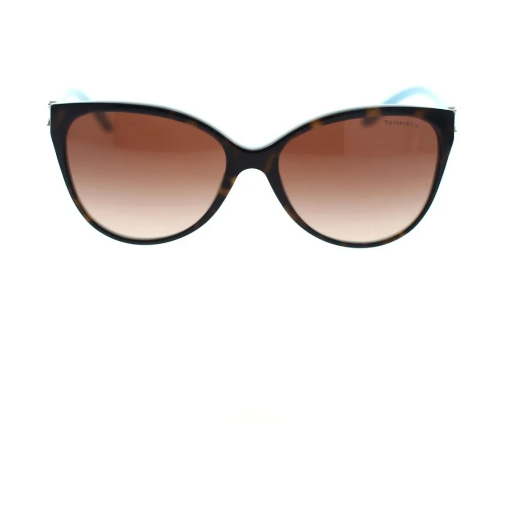 Tiffany Women's Brown Cat-Eye Sunglasses With Unique Style Medium