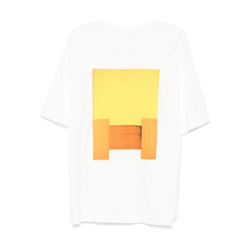 Issey Miyake Casual Katoenen T-shirt White Heren