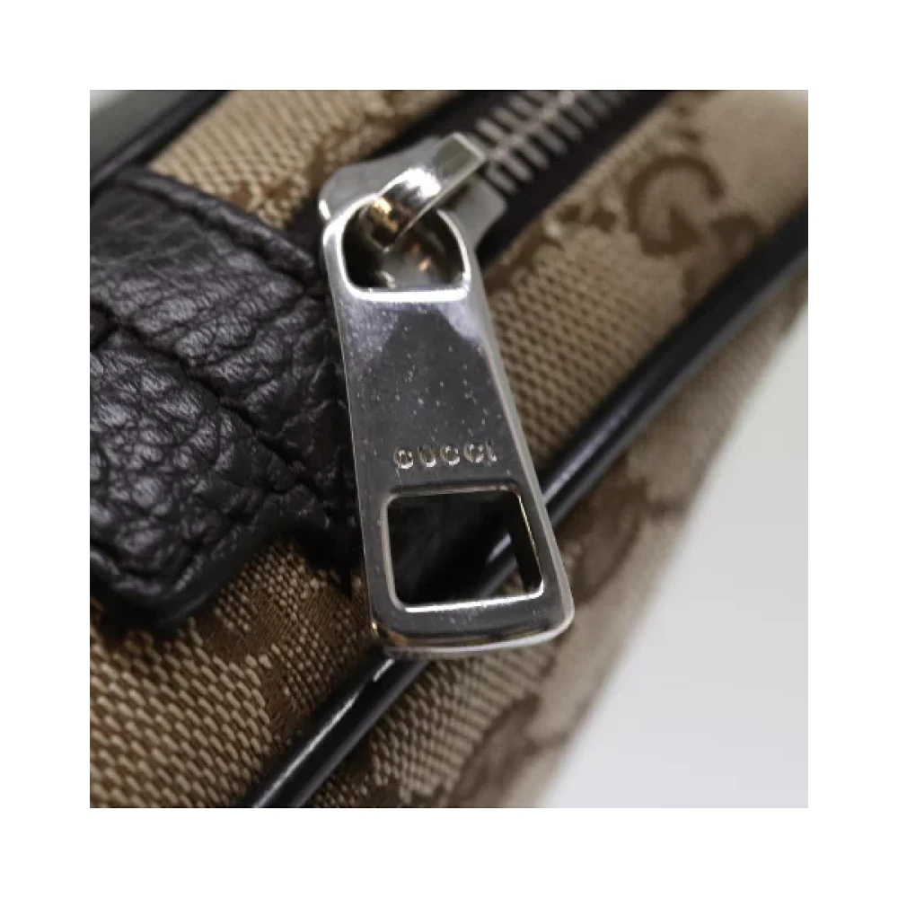 Gucci Vintage Pre-owned Canvas gucci-bags Beige Dames
