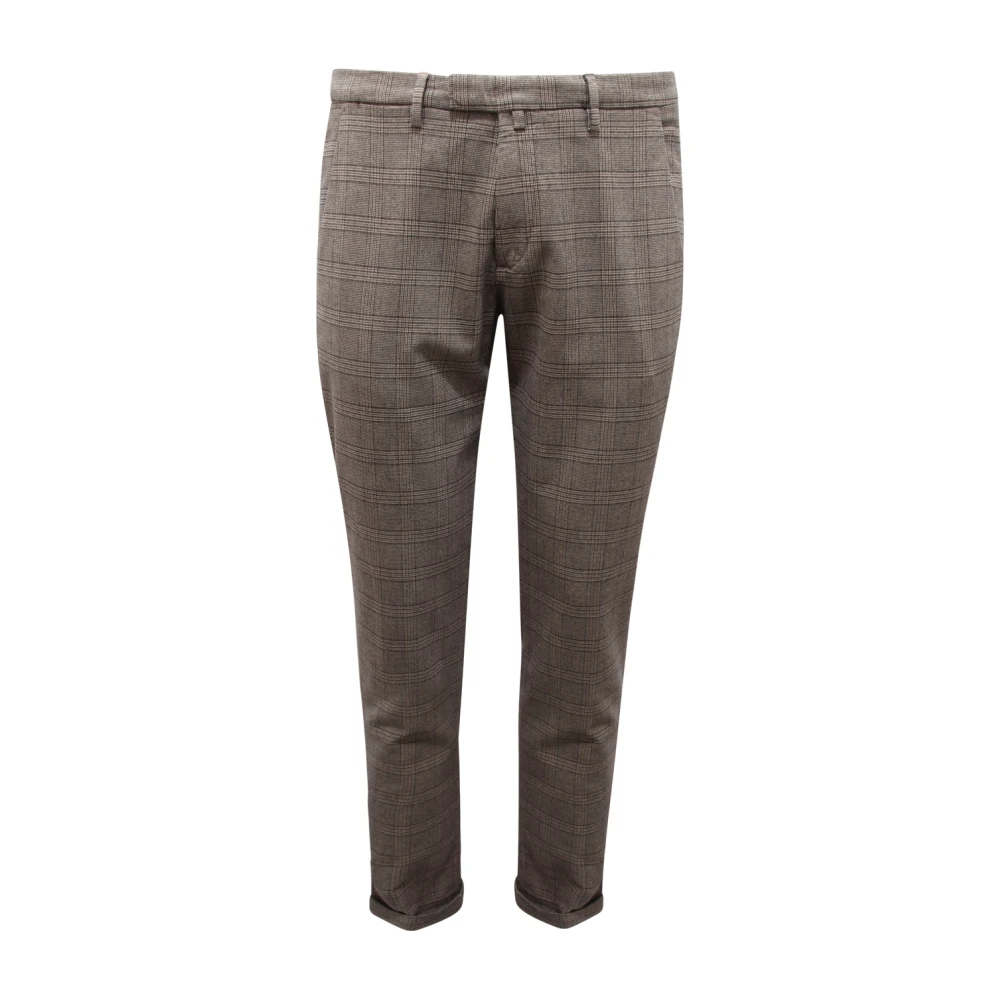 Briglia Gray Slim Glen Check Trousers - Male - Chinos - 2XL - Trousers
