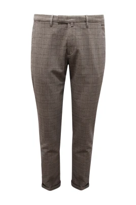 Slim Glen Check Byxor