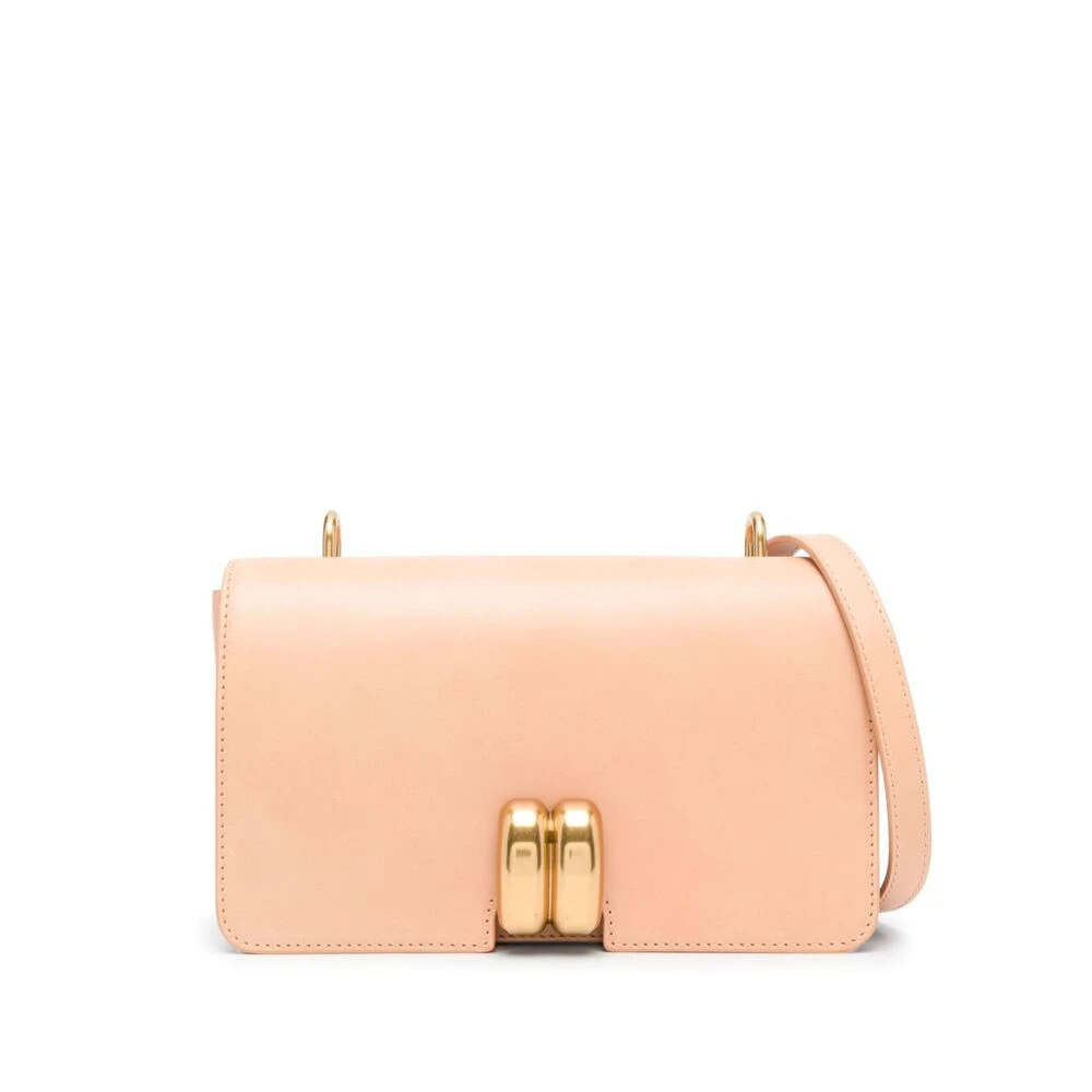 By Malene Birger Beige leren schoudertas met sluiting By Herenne Birger Beige Dames