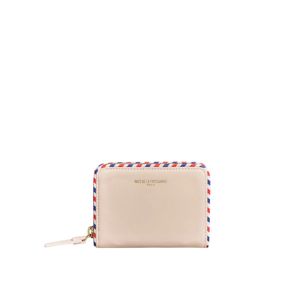 Ines De La Fressange Paris Marcia roze beige portemonnee en kaarthouder Beige Dames