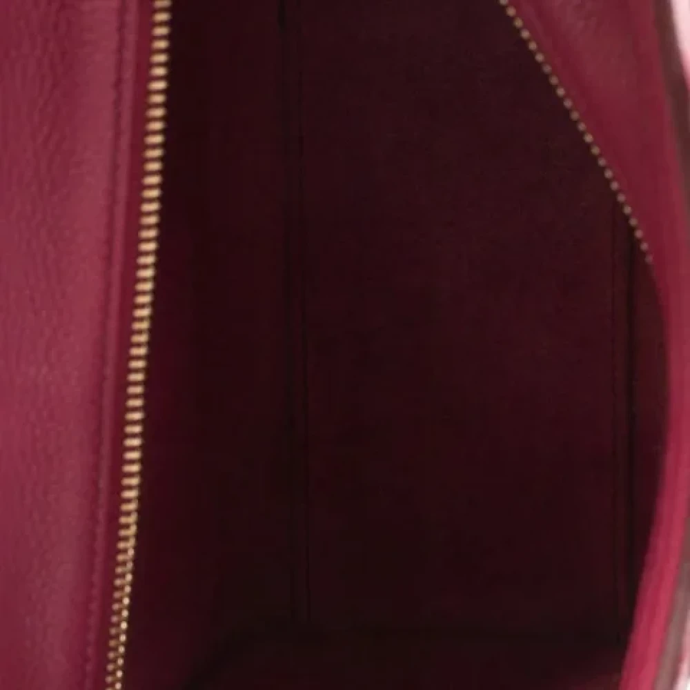 Celine Vintage Pre-owned Leather celine-bags Purple Dames