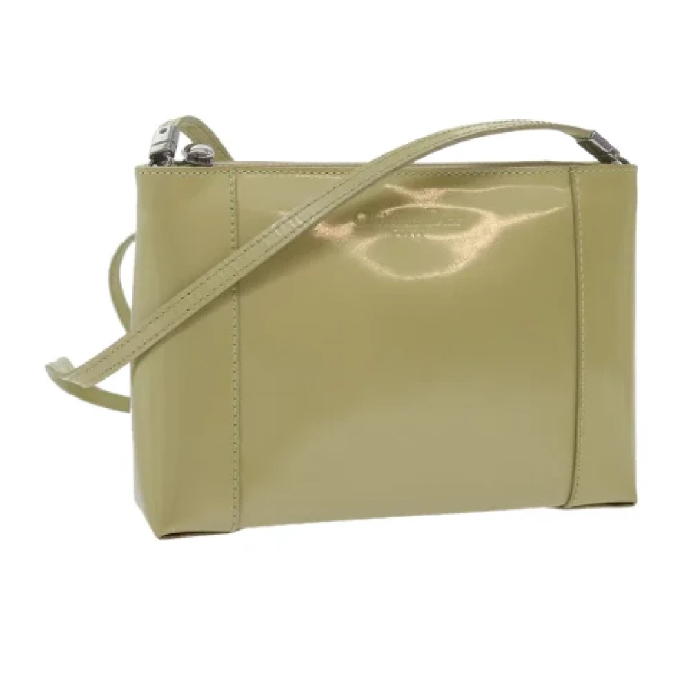 Dior Vintage Pre-owned Leather shoulder-bags Beige Dames