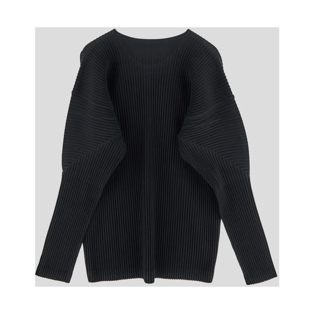 Issey Miyake Geplooide Homme Plissé T-shirt Polyester Black Heren
