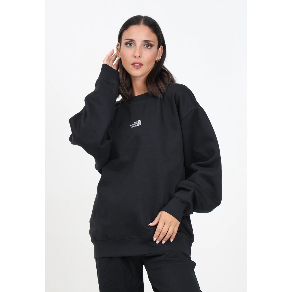 The North Face Essentiële Zwarte Crewneck Sweater Black Dames