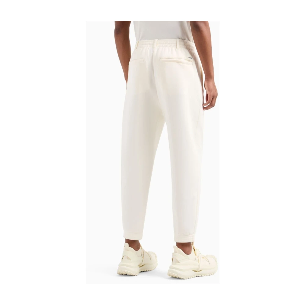 Emporio Armani Cropped Trousers White Heren
