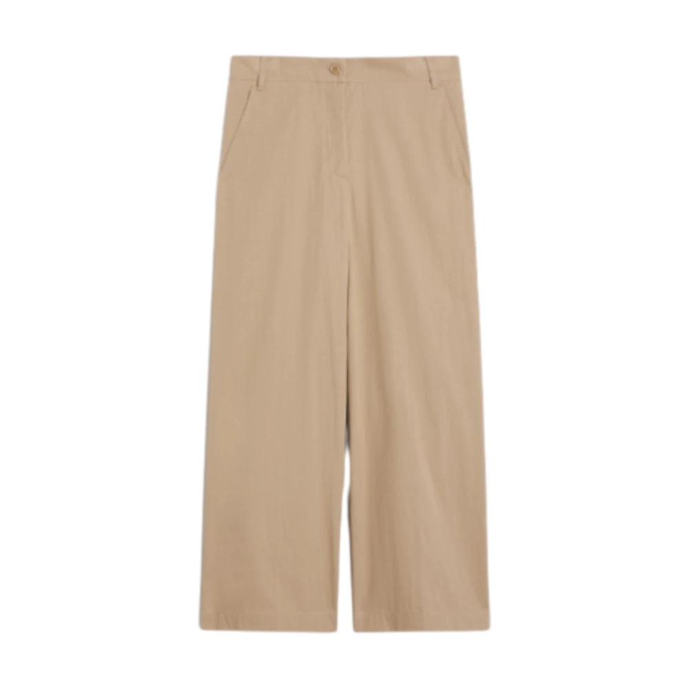 Weekend Max Mara Mujer Beige - Pantalones Anchos Cortos - Trousers - 2XS