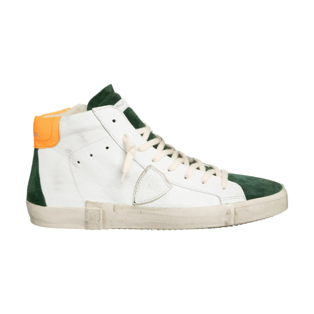Hvite Grønne High Top Sneakers