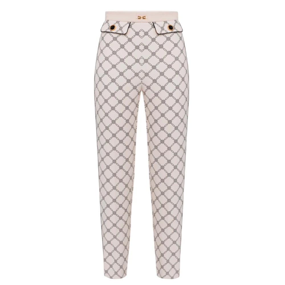 Trousers > Cropped Trousers - - Elisabetta Franchi - Modalova