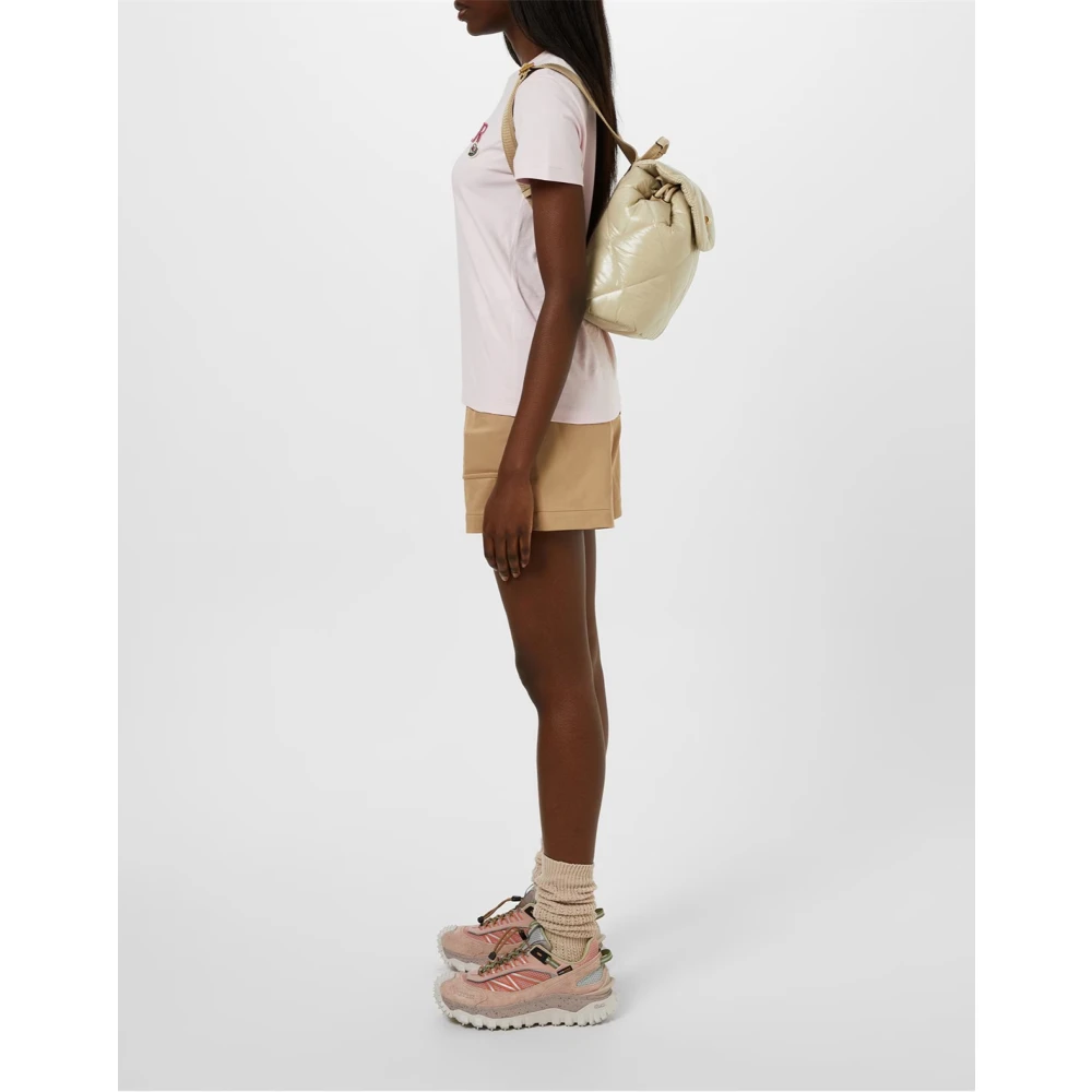 Moncler Opvouwbare Toplogo Rugzak Room Beige Dames