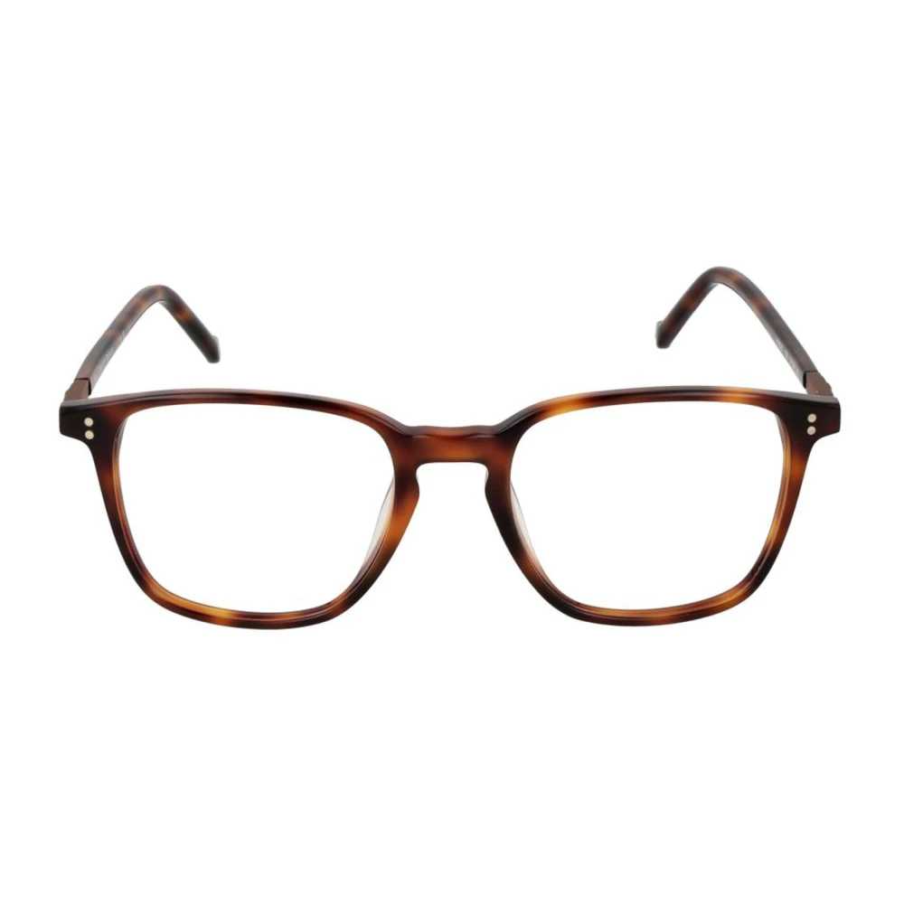 Hackett Bruine Vierkante Blauwfilter Optische Monturen Brown Heren