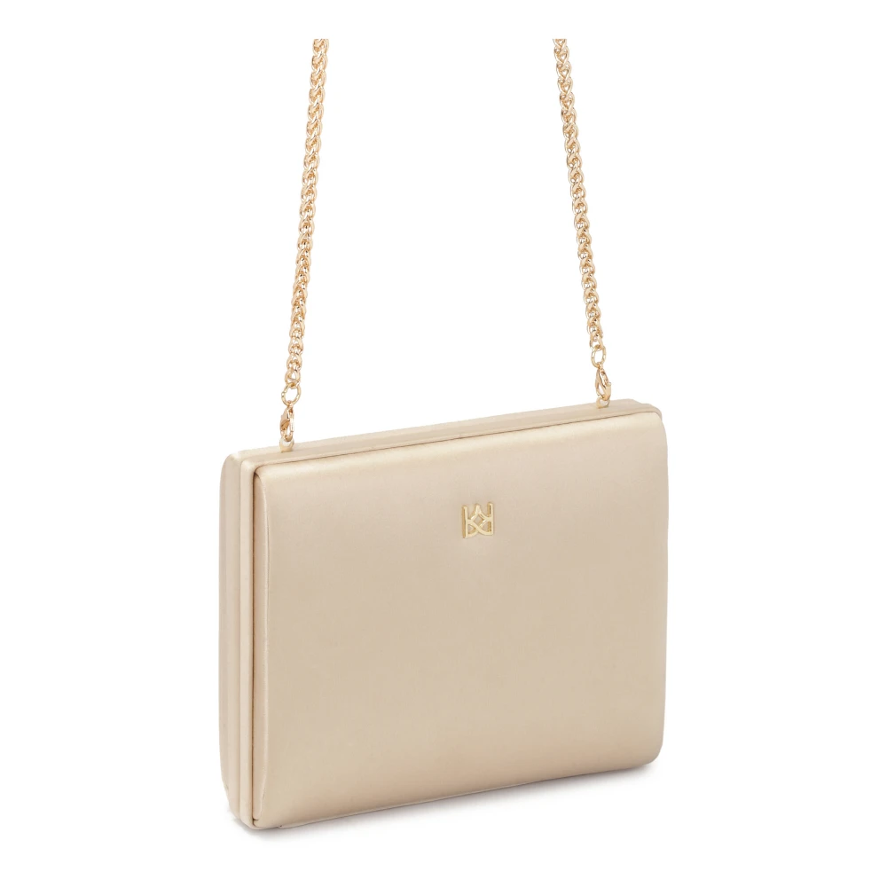 Kazar Stijve handtas bedekt met beige stof Beige Dames