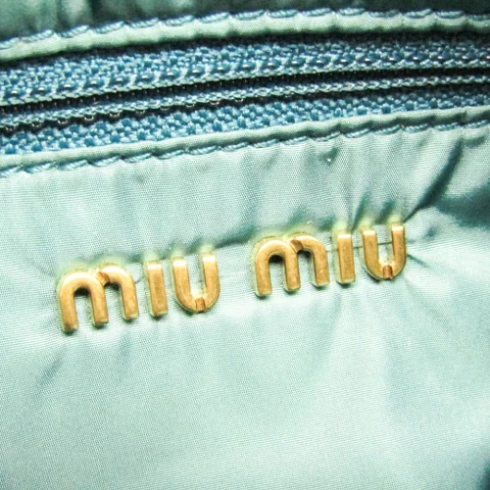 Miu Pre-owned Leather shoulder-bags Green Dames