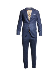 Brunello Cooks Blue Wool Suit