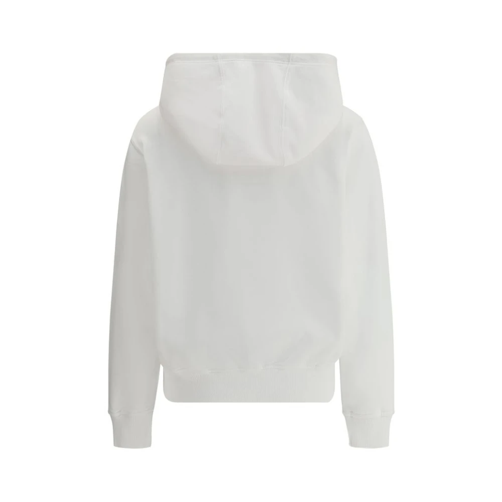 Casablanca Logo Hoodie met Verstelbare Capuchon White Dames