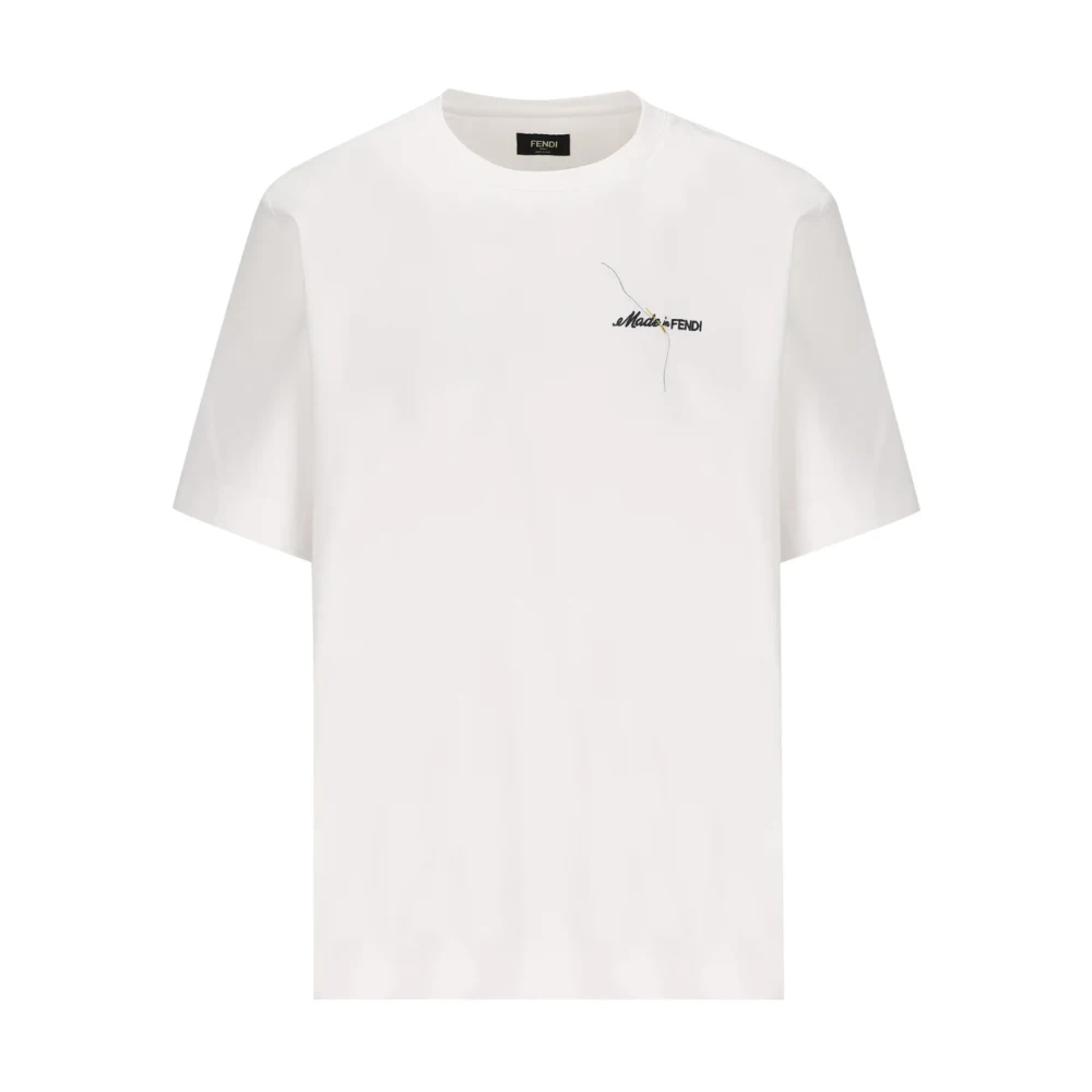 Fendi T-Shirts White Heren