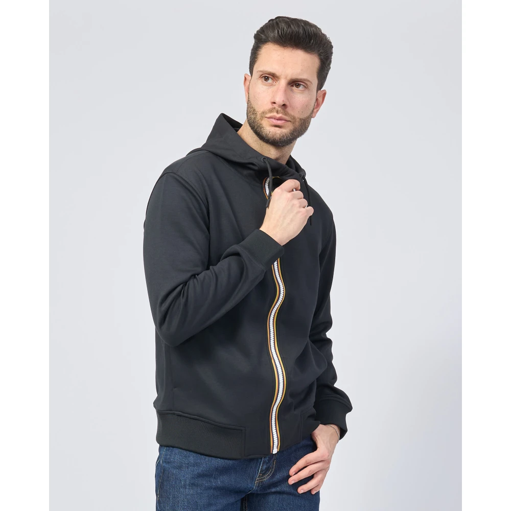 K-way Zwarte Sweater Rainer Light Spacer Black Heren