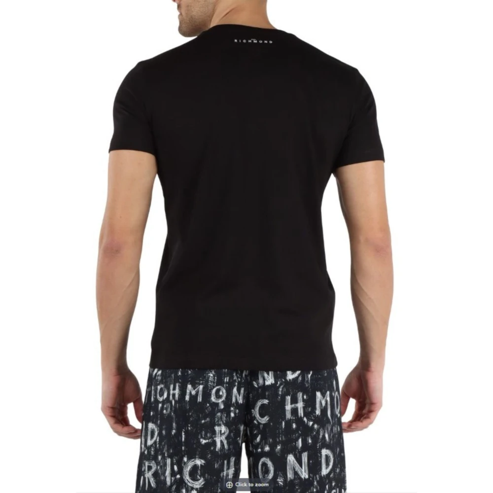John Richmond Heren Korte Mouw Tee Black Heren