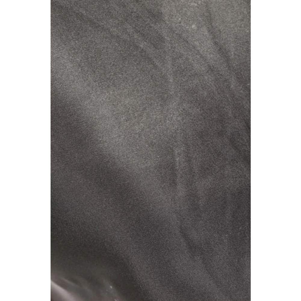 Prada Grijze Oversized Mouwloze Top met Zeefdrukprint Gray Dames