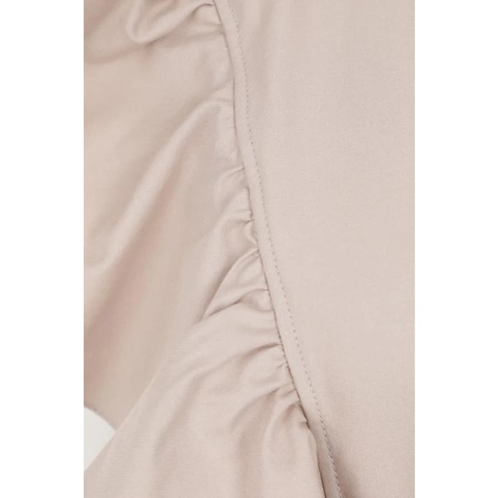 Chloé Beige Ruche Flare Shirt Beige Dames