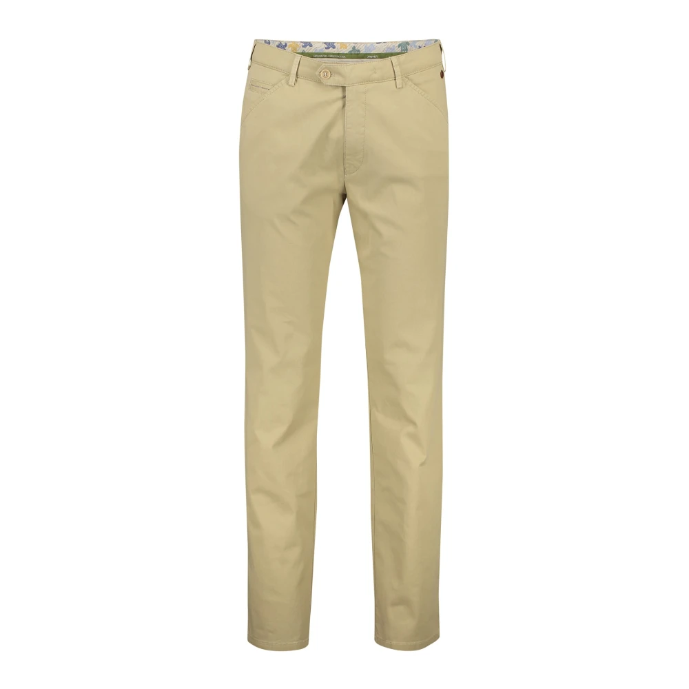 Meyer Bruine katoenen chino broek Brown Heren