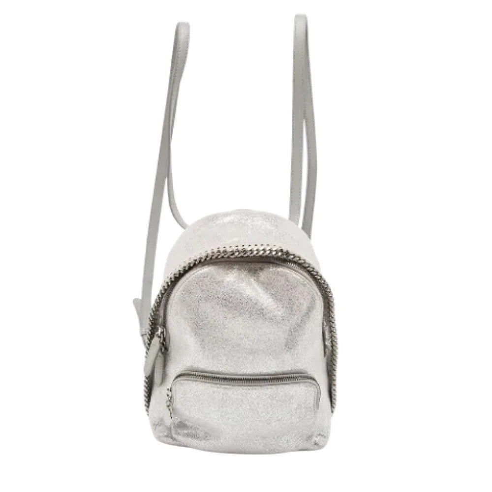 Stella McCartney Pre-owned Leather backpacks Gray Dames